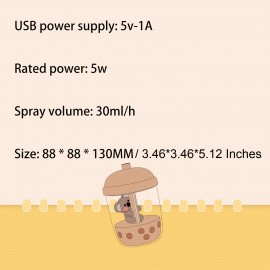 Portable Koala Humidifier with USB Charging - Cute Pet Figurine for Desktop - Moisturizes Air and Enhances Mood