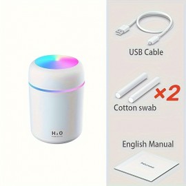 10.14oz Colorful Humidifier For Home Office