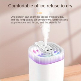 Silent Rhythm Humidifier, Home 101.44oz Large Capacity Three Spout Heavy Fog Mute Office Bedroom Humidifier