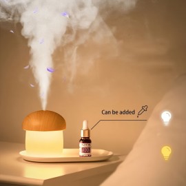 Small Mushroom Wood Grain Air Humidifier