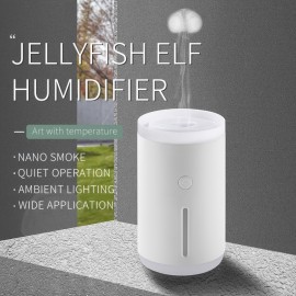 Cool Mist Humidifier-USB Personal Desktop Humidifier,Humidifier With Jellyfish-shaped Spray For Stress Relief,humidifiers For Bedroom,Automatic Shut-Off,Night Light Function,2 Mist Modes