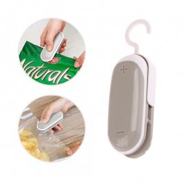 1pc Portable Mini Food Sealer - 2 in 1 Heat Sealer and Bag Sealing Machine for Kitchen - Vacuum Sealer for Handheld Packaging - Battery-Free