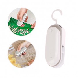 1pc Portable Mini Food Sealer - 2 in 1 Heat Sealer and Bag Sealing Machine for Kitchen - Vacuum Sealer for Handheld Packaging - Battery-Free