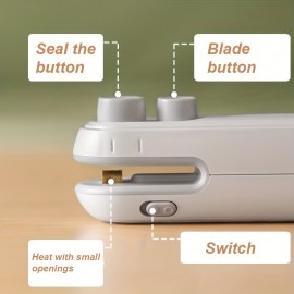 Mini Portable USB Charging Sealing Machine for Snack Plastic Bags - Easy Manual Sealing Clip with Fast Charging Benefits