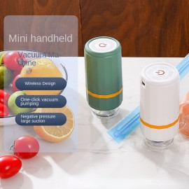 Rechargeable Handheld Mini Vacuum Pump - Keep Food Fresh with USB Sealing Machine Kitchen Accessories