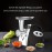 US Plug 11PCS Fully Automatic Stainless Steel Meat Grinder, Meat Grinder Electric,With 1 Meat Grinder Tray, 3 Cutting Plates, Sausage Pusher, Food Pusher, Mixing And Chopping Tips And Kubbe Kit Powerful Stainless Steel Mincers For Kitchenï¼