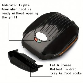 US Plug Panini Press, 900W Sandwich Maker & Electric Indoor Grill, Upright Storage, Nonstick Easy Clean Grids, Stainless Steel Handleï¼ŒEasy CleanupWith Dishwasher Safe Drip Tray.nonstick Plates And Includedspatula/Scraper Tool