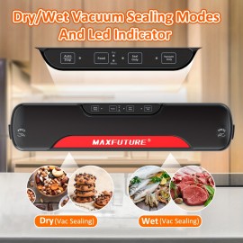 JP Automatic Desktop Vacuum Sealer for Food Storage with Free Vacuum Bags - Perfect for Kitchen and Meal Prep