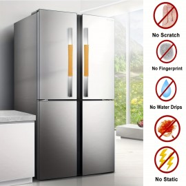 4pcs Refrigerator Liners Mats: Washable, Waterproof & Oilproof - Perfect for Shelves, Freezer, Cupboard, Cabinet & Drawer!