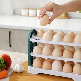 Egg Storage Box, Refrigerator Side Door Storage Rack Household Reversible Egg Box Kitchen Storage Box, For Egg Preservation