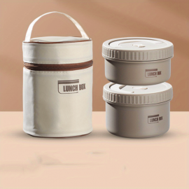 Stackable Stainless Steel Insulated Lunch Box Set - Portable Bento Container With Leakproof Lids For Fresh And Healthy Meals On-the-Go