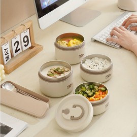 Stackable Stainless Steel Insulated Lunch Box Set - Portable Bento Container With Leakproof Lids For Fresh And Healthy Meals On-the-Go