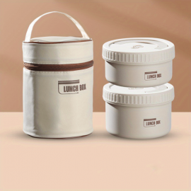 Stackable Stainless Steel Insulated Lunch Box Set - Portable Bento Container With Leakproof Lids For Fresh And Healthy Meals On-the-Go