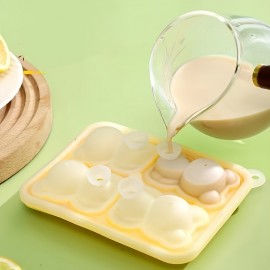 Bear Ice Cube 4 Grids Ice Mold For Home