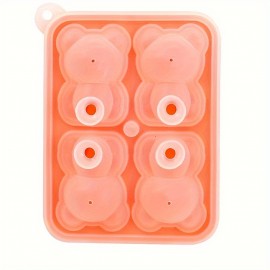 Bear Ice Cube 4 Grids Ice Mold For Home