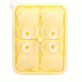 Bear Ice Cube 4 Grids Ice Mold For Home