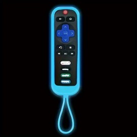 Remote Control Protective Sleeve TCL Rock Remote Control Silicone Case Protective Sleeve Anti Drop TV Suitable For TCL Roku RC280TV Night Light Soft Silicone Dirt Resistant TV Remote Control Protective Sleeve