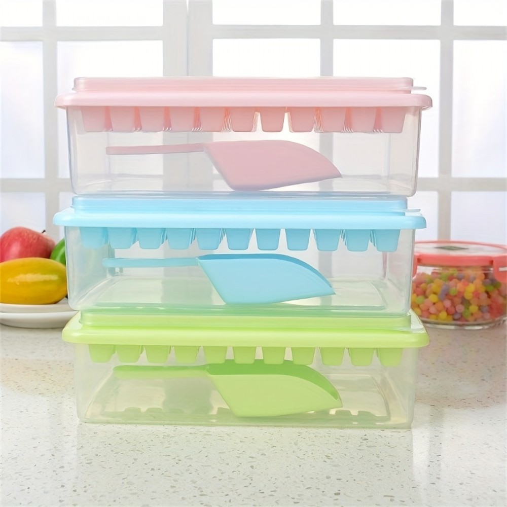Quick Freeze 33-Grid Ice Cube Mold Tray for Perfectly Chilled Drinks and Delicious Pastry Popsicles