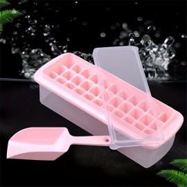 Quick Freeze 33-Grid Ice Cube Mold Tray for Perfectly Chilled Drinks and Delicious Pastry Popsicles
