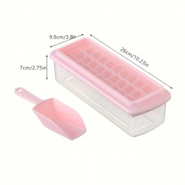 Quick Freeze 33-Grid Ice Cube Mold Tray for Perfectly Chilled Drinks and Delicious Pastry Popsicles
