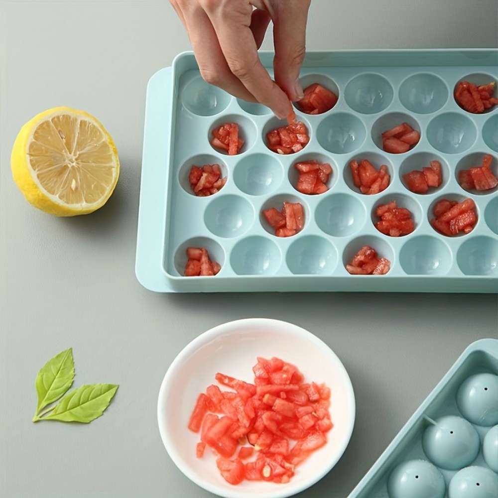 Plastic Material Ice Cube Mold, Ice Making Molds, Frozen Ice Molds, Can Make 33 Ice Balls At A Time, DIY Ice Cold For Drinks, Suitable For Bars, Home