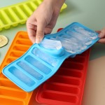 Rectangular Ice Cube Mold for Baking and Chocolate Bars - Easy Finger Biscuit Shaping Tool