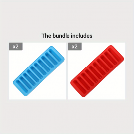 Rectangular Ice Cube Mold for Baking and Chocolate Bars - Easy Finger Biscuit Shaping Tool