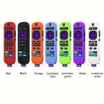 Silicone Case For Roku RCA1R Voice Remote, Drop-proof Silicone Soft Case W/ Lanyard