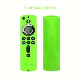 Silicone Case For Amazon TV Stick For Alexa Voice Remote (2nd Gen) Remote, Drop-Proof Silicone Soft Case With Attached Lanyard