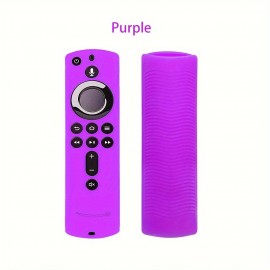 Silicone Case For Amazon TV Stick For Alexa Voice Remote (2nd Gen) Remote, Drop-Proof Silicone Soft Case With Attached Lanyard