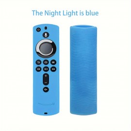 Silicone Case For Amazon TV Stick For Alexa Voice Remote (2nd Gen) Remote, Drop-Proof Silicone Soft Case With Attached Lanyard