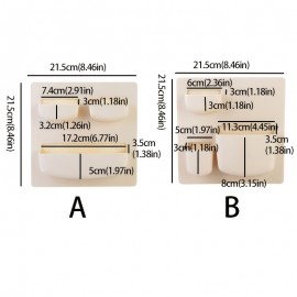 1pc Adhesive Wall Storage Rack, Bathroom Wall Storage Rack, Refrigerator Shelf, No Punching Wall Hanging Storage Rack