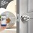 Fingerprint Door Lock,Smart Door Knob,Biometric Door knob with App Control,Easy to Install,Up to 20 Thumbs,Suitable for Bedrooms,Cloakroom,Garage,Offices,Hotels (Matte Black)-Without battery