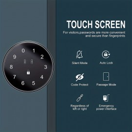 Fingerprint Door Lock Keyless Entry Door Lock Smart Door Knob With Passcode Smart APP Fingerprint And Keys,tuya App