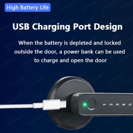 Multifunctional smart lock, smart electronic lock, home door lock, app control, fingerprint password unlocking, intelligent identification security and anti-theft, allowing you to travel with confidence