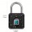 Fingerprint Padlock, Smart Padlock, Locker Lock, Biometric Metal Keyless Fingerprint Lock, Waterproof, For Gym Locker, School Locker, Luggage, Backpack, Suitcase, Black