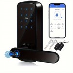 Keyless Entry Door Lock, Keypad Door Lock, Keyless Door Lock, Fingerprint Door Lock, Biometric Door Lock, Keypad Entry Door Lock, Passcode Code Door Lock, Digital Smart Door Lock (Smart Lock-Battery not includedï¼‰