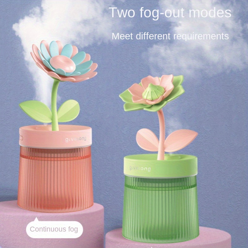 flower air humidifier night light usb silent bedroom desktop large fog volume purifying air mini humidifier details 2