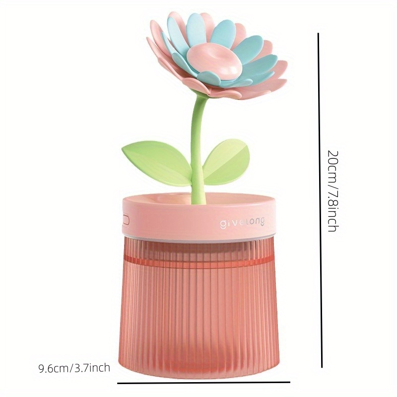 flower air humidifier night light usb silent bedroom desktop large fog volume purifying air mini humidifier details 8