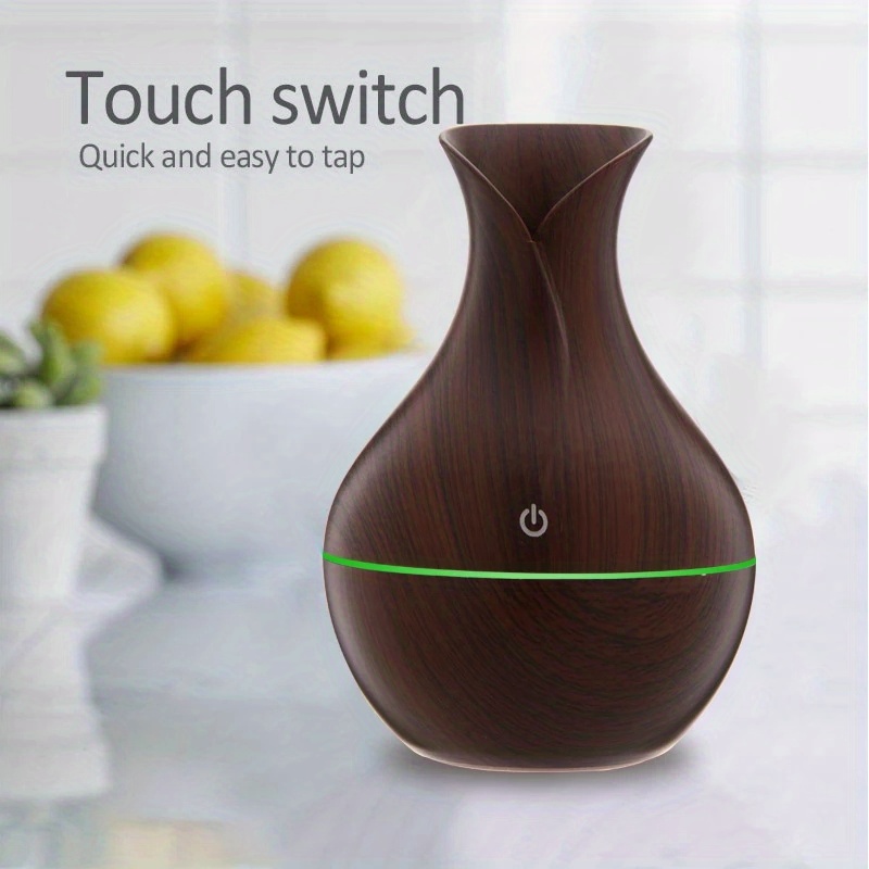 7 color led electric humidifier for bedroom office and desktop adjustable timer and moisture control details 2