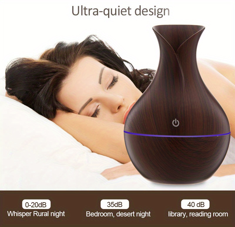 7 color led electric humidifier for bedroom office and desktop adjustable timer and moisture control details 6