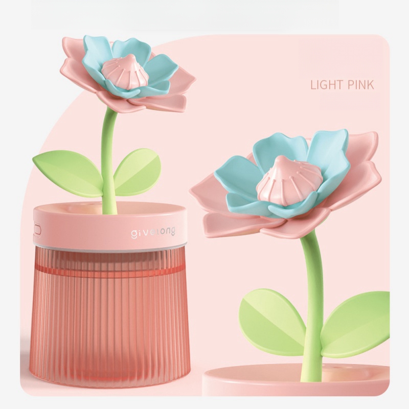 flower air humidifier night light usb silent bedroom desktop large fog volume purifying air mini humidifier details 7