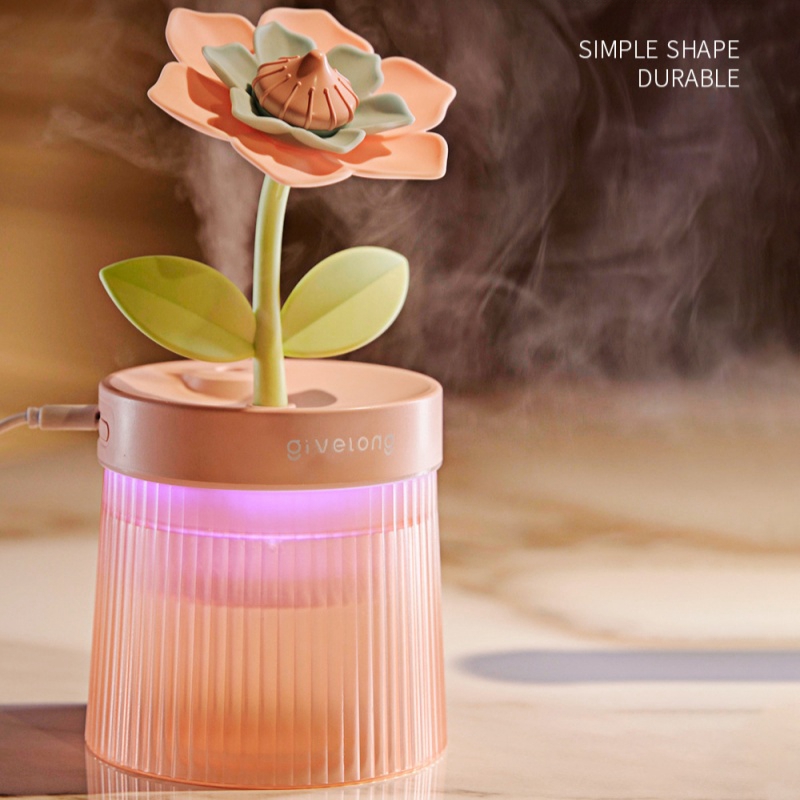 flower air humidifier night light usb silent bedroom desktop large fog volume purifying air mini humidifier details 10