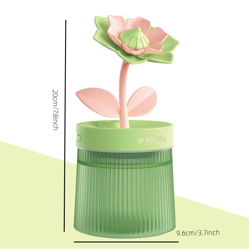 flower air humidifier night light usb silent bedroom desktop large fog volume purifying air mini humidifier details 12