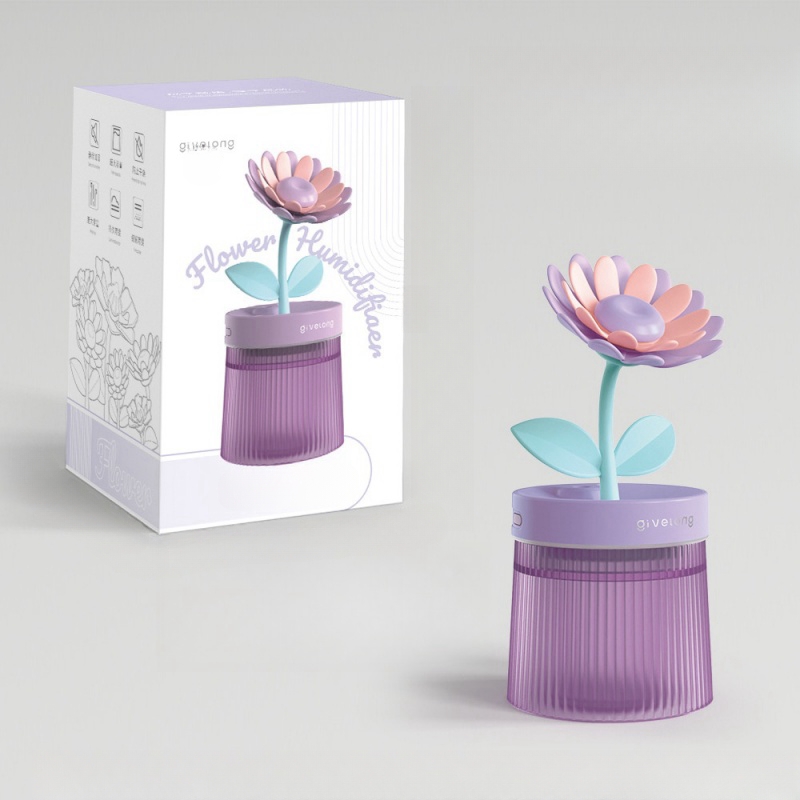 flower air humidifier night light usb silent bedroom desktop large fog volume purifying air mini humidifier details 13
