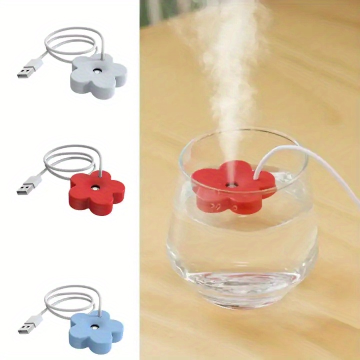 small and portable flower mini air humidifier keep your home fresh and comfortable details 0