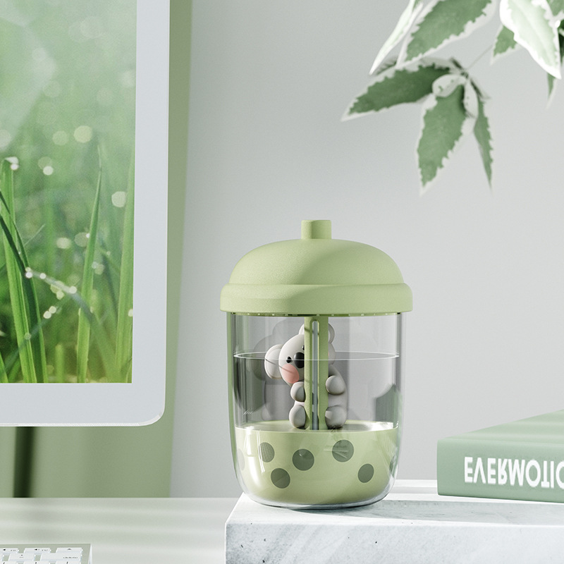 portable koala humidifier with usb charging cute pet figurine for desktop moisturizes air and enhances mood details 1