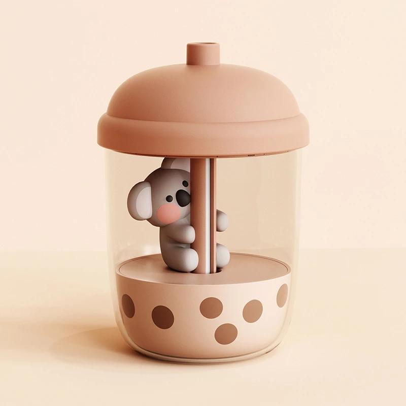 portable koala humidifier with usb charging cute pet figurine for desktop moisturizes air and enhances mood details 3