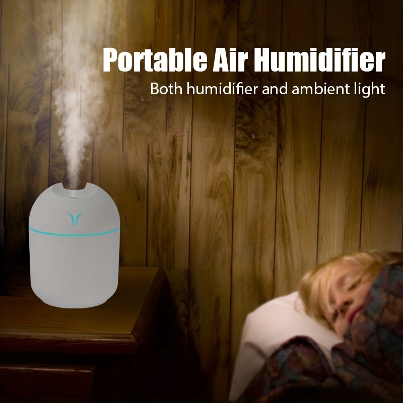 cute aroma diffuser with night light and cold mist for home car and plants purify air and freshen room details 5