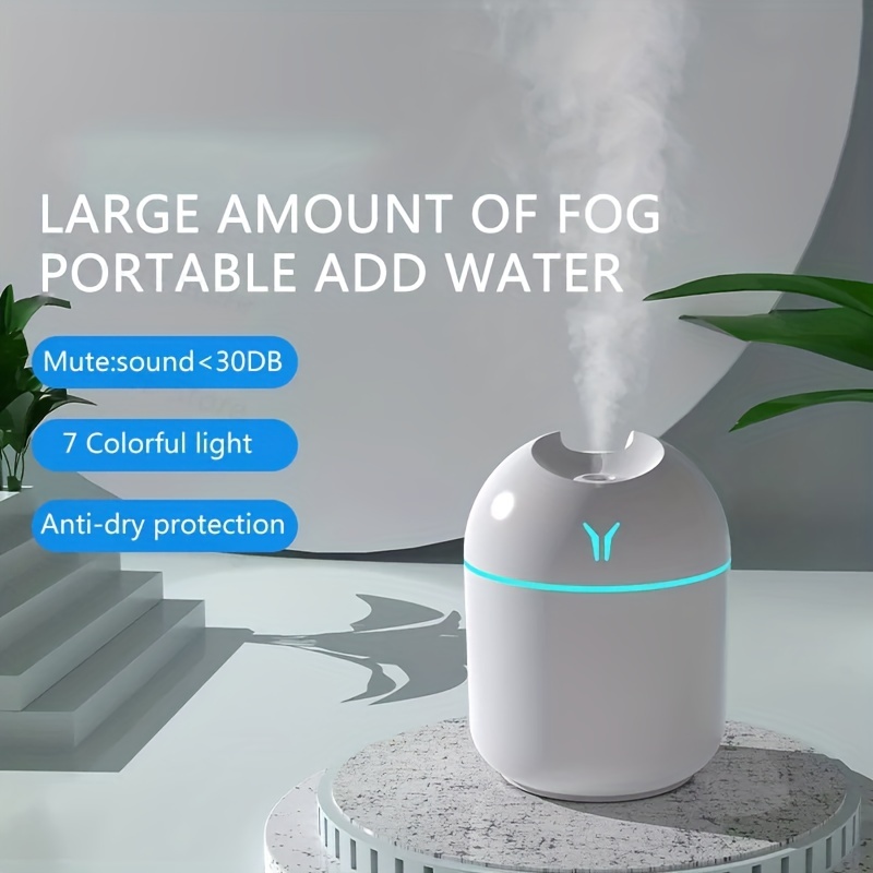 cute aroma diffuser with night light and cold mist for home car and plants purify air and freshen room details 6